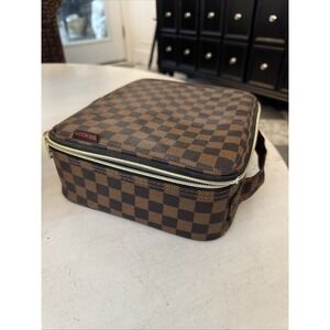 Wodkeis Checkered Makeup Organizer 10.5" x 9.5"